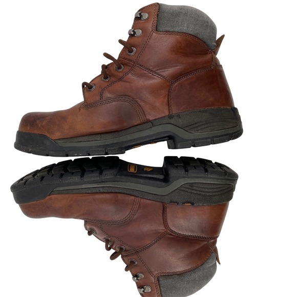 Wolverine Work Boots Men 10.5 Brown Leather Lace Up EH‎ Slip Resistant Steel Toe main image 4